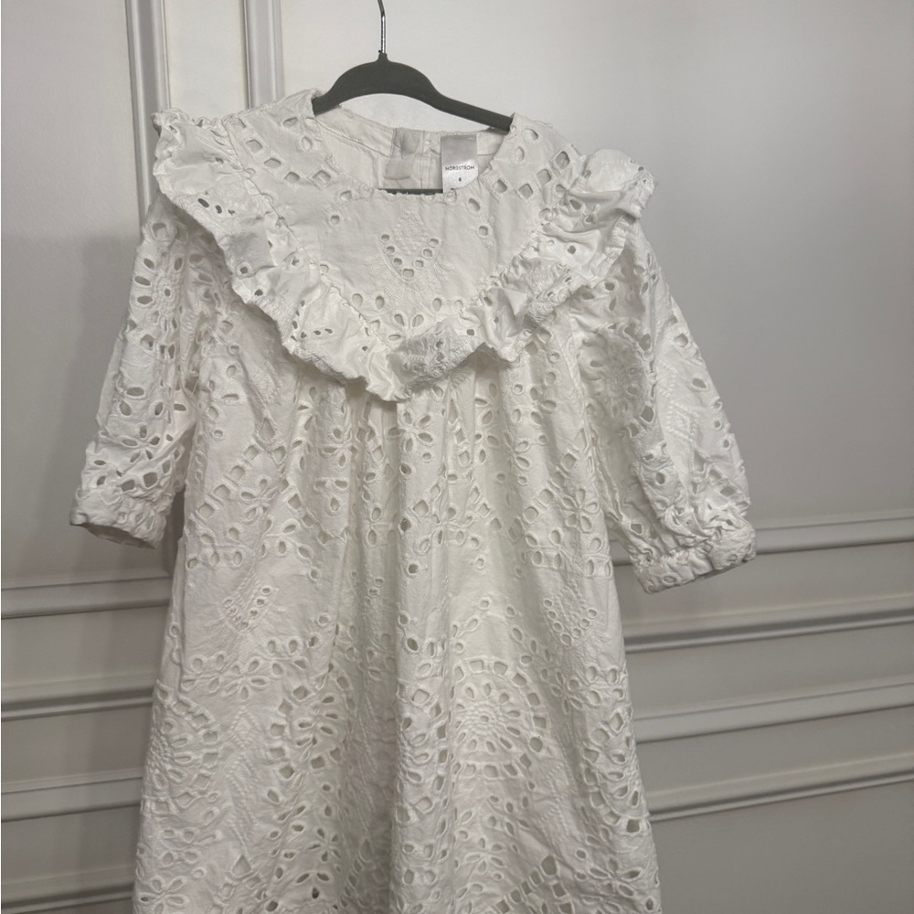 Nordstrom White Eyelet Dress